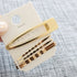 3Pcs/set Pearl Metal Gold Color Hair Clip Bobby Pin Barrette Hairband